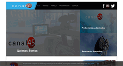 Desktop Screenshot of canal45tv.com